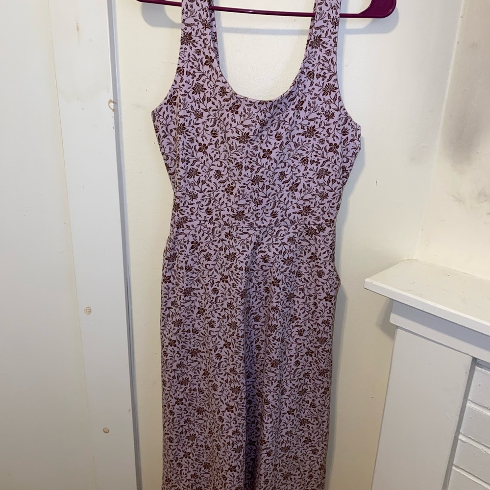 Pact Women's Purple Floral Midi Dress